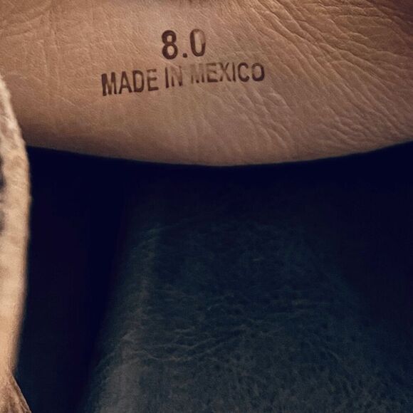 Bed Stu Leather Soto Distressed Flat Back-Zip Sandals Women's Size 8 - Picture 6 of 9